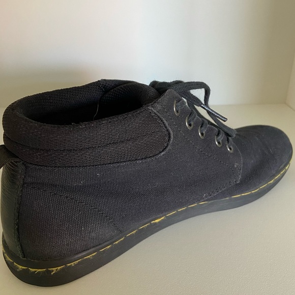 Doc Martens Belmont Black Canvas Ankle Boots - Picture 7 of 10